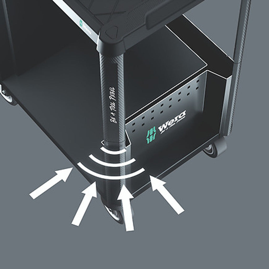Wera Tools WERA-05150130001 9700 78pc Tool Rebel Roller Cabinet With Foam Inserts