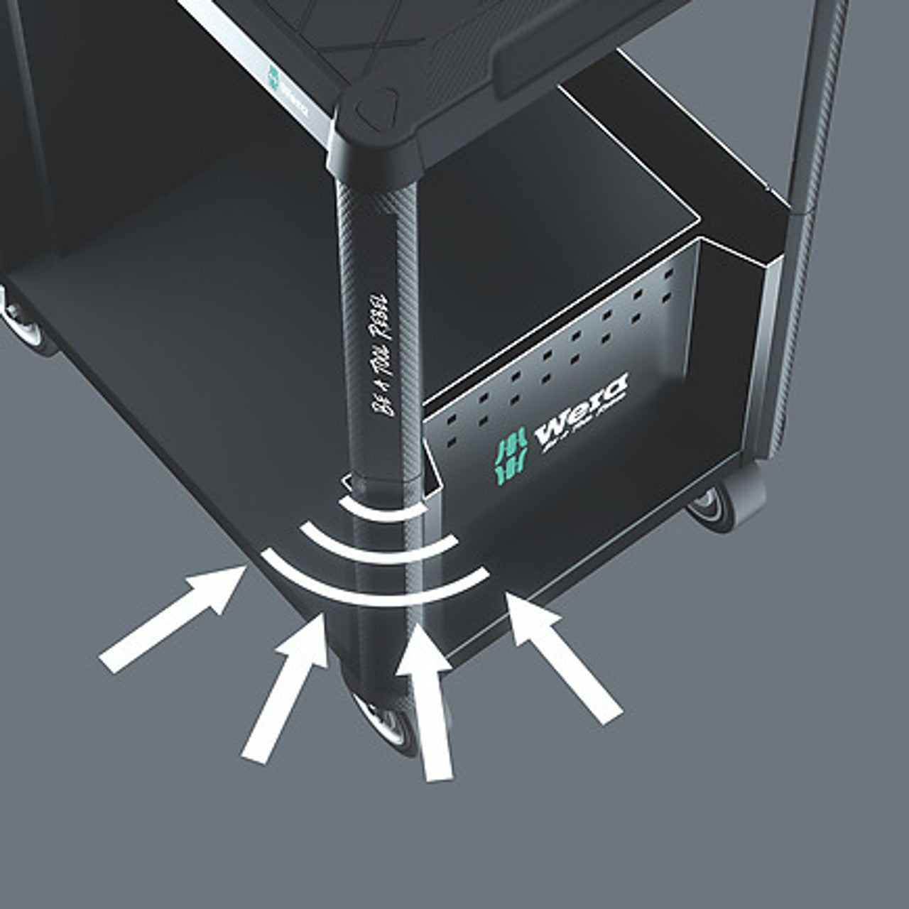 Wera Tools WERA-05150130001 9700 78pc Tool Rebel Roller Cabinet With Foam Inserts
