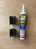 StealthMounts SM-OM-TBE-BLK-4 Tube Holder Black 4pk