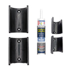 StealthMounts SM-OM-TBE-BLK-4 Tube Holder Black 4pk
