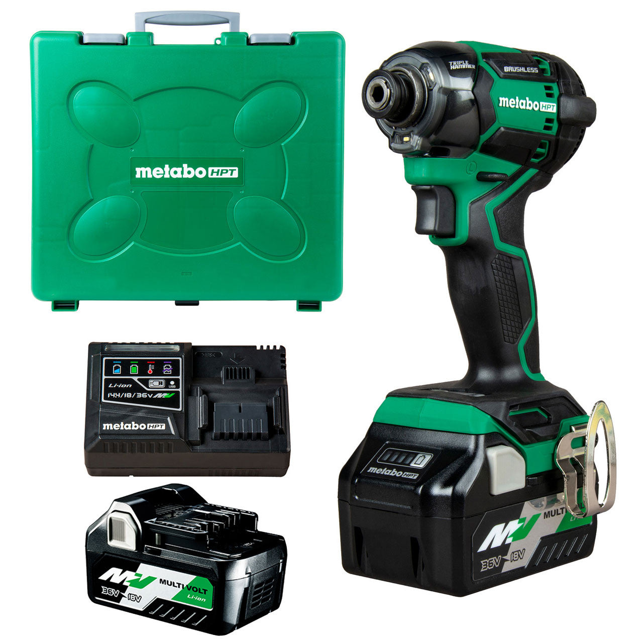 Metabo-HPT HPT-WH36DCM 36V MultiVolt Cordless Triple Hammer Bolt Impact Driver