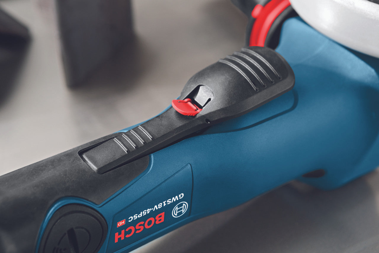 Bosch BOS-GWS18V-45PCN 18V EC Brushless Connected-Ready 4-1/2in. Angle Grinder with No Lock-On Paddle Switch (Bare Tool)